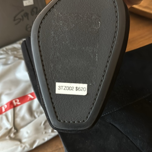 Brand New Prada Wedge boots. Size 6 1/2. Suede Made in Italy - Picture 8 of 8